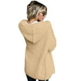 thumbnail image 6 of Vinsonshop Sherpa Cardigan Women Long Cardigans for Women Winter Cardigan for Women Fluffy Coat Womens Winter Coat Fluffy Jacket Open Front Cardigan for Women Khaki XL, 6 of 8