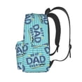 thumbnail image 3 of Kdxio Meilleur Papa de Tous les Temps Sac à Dos Imprimé pour Étudiants Voyage Randonnée avec Grande Capacité Design Léger Bretelles Réglables et Multi-Poches, 3 of 8