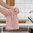 thumbnail image 4 of Kitchen Dishcloth Set Pure Cotton Cleaning Dish Towel Highly Absorbent Pink 1PC, 4 of 9