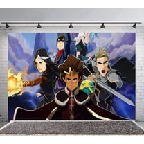 The Mystery of Aaravos Backdrop Banner Party Supplies Poster Movie Theme Background for Photography Birthday Decorations