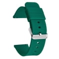 thumbnail image 1 of Correas de reloj de repuesto de goma suave de liberación rápida de silicona - verde, se pueden usar para correas de reloj de 18/20/22/24 cm, 1 of 5