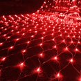 thumbnail image 1 of Estbridge Halloween/Christmas Net Lights Outdoor  6.6FT x 6.6FT 144 LED Fairy String Light with 8 Lighting Modes  Connectable Light for Garden Tree Bushes  Holiday Wedding Party Decoratio, 1 of 7