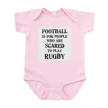 

CafePress - Rugby Vs. Football 2 Infant Bodysuit - Baby Light Bodysuit Size Newborn - 24 Months