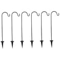 thumbnail image 4 of LNGOOR 6 Pcs Outdoor Lamp Stake Holder Powered Stand Hook Solar Lights for outside Black, 4 of 8