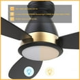 thumbnail image 6 of Carro York 52'', Smart Ceiling Fan with Remote, Light Kit Included Black Finish, 6 of 8