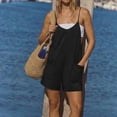 thumbnail image 6 of Women's 2026 Summer Rompers Jumpsuits Soft Casual Shorts Overalls for Beach Vacation & Cruise Outfits Black S, 6 of 6