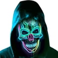 thumbnail image 2 of Máscara para cosplay Scarys Lights Up Skull Up LED para carnaval de Halloween, 2 of 2