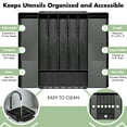 thumbnail image 5 of Sorbus Expandable Silverware Organizer – Adjustable Kitchen Drawer Tray for Utensils, Flatware, and Cutlery Storage, Black, 5 of 10