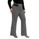Elegant Houndstooth Flare Leg Black and White Plus Size Pants (Women's