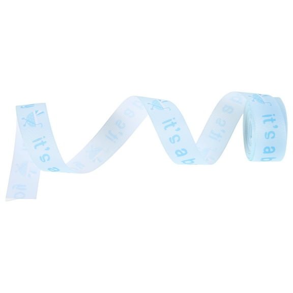 Worgeous 1 Roll Ribbon For Baby Boy Diy Craft Ribbon For Creative Projects Baby Shower Ribbon For Present Wrapping And Home Decorations