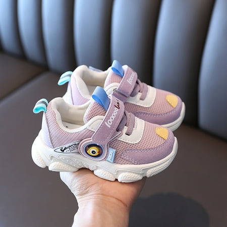 

Toyella Baby Toddler Shoes Non-Slip Soft Sole Casual Boys And Girls Sports Shoes Pink 28