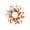 B, variant on YAMB Mini Fall Artificial Candle Wreath, 7.87" Reusable Rattan Base Tabletop Ring Ornament with Leaves Berries Florals, Faux Foliage Garland for Thanksgiving Indoor Desk Home Layout