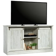 Sauder Barrister Lane Wood Stand for TVs up to 60" in in White Plank