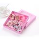 thumbnail image 5 of Qarigey 18 unids/set estilos mixtos lazos para el cabello niños niñas regalo de vacaciones pinza para el cabello Kit de soporte de cola de Accesorio para el cabello rosado, 5 of 6