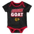 thumbnail image 3 of Newborn Chicago Blackhawks Loyal Buddies Three-Pack Bodysuit Set, 3 of 4