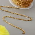 thumbnail image 5 of Stainless Steel Chain Bulk for Jewelry Making DIY Gold ball Bead Chain., 5 of 8