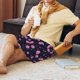 thumbnail image 5 of Balery Pink Planets And Stars Pantalones cortos de pijama de punto de algodón para hombre con cinturilla y bolsillos-4X-Large, 5 of 6
