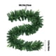 thumbnail image 3 of Corona navideña de agujas de pino de 2,7 metros con corona navideña artificial verde para repisa de invierno, mesa, porche, decoración navideña, corona navideña verde., 3 of 7