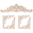 thumbnail image 2 of Wood Appliques Onlays Decorative Wood Appliques DIY Wood Appliques for Mirror Bed Door Cabinet Wardr, 2 of 5
