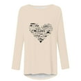 thumbnail image 4 of Aqestyerly Chandail Décontracté pour Femmes Imprimé Saint-Valentin Manches Longues Col Rond, 4 of 4