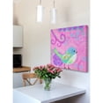 thumbnail image 4 of Marmont Hill "Blue Green Bird" by Jill Lambert Painting Print on Wrapped Canvas, 4 of 5