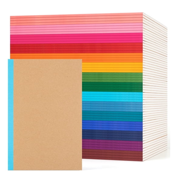 Cuaderno de composición ALKALO, paquete de 60 unidades, A5, 60 páginas, 15 colores