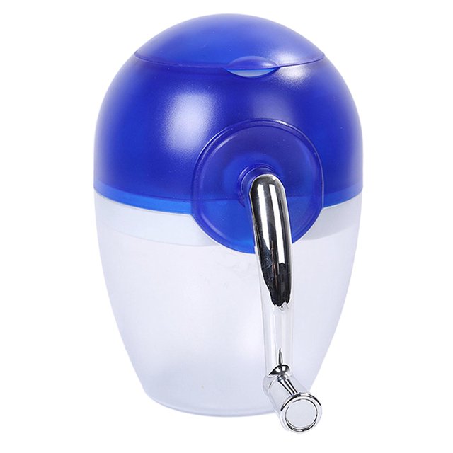 Máquina de afeitar de hielo manual con arena - Herramienta de cocina esencial Molinillo de hielo de arena manual azul