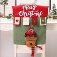 thumbnail image 3 of Bearachild Funda para silla de comedor de Navidad 3D, copo de nieve para sala de estar, funda antideslizante para muebles, para el hogar, Hotel, Kits de decoración para fiestas Alce, 3 of 6