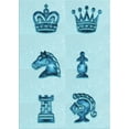 thumbnail image 1 of Ahgly Company Machine Washable Indoor Rectangle Transitional Electric Blue Area Rugs, 2' x 5', 1 of 7