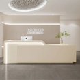 thumbnail image 2 of Reception Counter Desk Parental Advisory Luxury Front Desk Reception Cafe Counter Information Mesa De Escritorio Furniture My Lux Decor Round, 2 of 10
