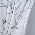 thumbnail image 3 of RT Designer Collection Luciana Embroidered Blackout Luxurious Decorative Grommet Curtain Panel 54" x 84" White, 3 of 6