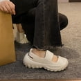 thumbnail image 2 of Zuecos Sandalias Mujer Blanco Elegante Zapatillas Antideslizante Sandalias de suela gruesa 37 Yuyangstore Sandalias de plataforma, 2 of 8
