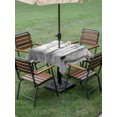thumbnail image 5 of Square Outdoor Tablecloth with Umbrella Hole Winter Trees Outside Table Cloth Waterproof Patio Table Cover White Gray Withered Birch Tree Branch Zipper Tablecloths for Picnic Party Camping 60x60 Inch, 5 of 8