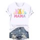 thumbnail image 4 of Mujeres Manga Corta de Verano Tops Día de San Valentín Impreso Cuello Redondo, Camisa de Moda Casual Blusa, 4 of 6