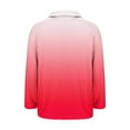 thumbnail image 6 of Miluxas Fuzzy Fleece Jackets for Women Gradient Printed Casual Fashion Long Sleeve Lapel Button Jackets Winter Warm Coats Hot Pink S(S), 6 of 7
