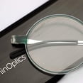 thumbnail image 2 of Always With You ThinOptics Reading Glasses - Ultra Thin and Lightweight Readers with Case - Special Edition Colors - Round Green 1.0x, 2 of 4