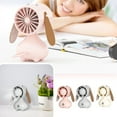 thumbnail image 5 of Yoofe Portable Fans with Puppy Ears,350mah Rechargeable Personal Fan ,Summer Creative USB Charging Portable Silent Keychain Mini Fan Handheld for Travel Walking Hiking-Pink, 5 of 5