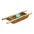 thumbnail image 4 of EcoDecors® Eleganto® 29" Teak Wood Bath Caddy in EarthyTeak Finish, 4 of 11