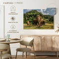 thumbnail image 4 of Elephant Stock Elephants In Chiang Mai Wall Art - Horizontal Canvas Wall Art - Living Room Wall Decor - Animal Canvas - Blue And Brown Decor - 39" x 26", 4 of 6