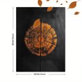 thumbnail image 3 of Qisvanset Framed Canvas Wall Art 12x16 Inch Dark Wood Tree Ring Grunge Minimal Modern Art, 3 of 5