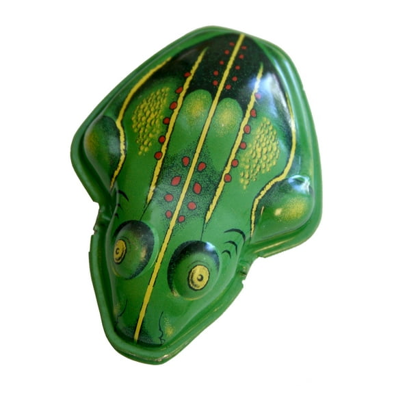 Alexander Taron  Collectible Holiday Seasonal Decor Frog Tin Toy