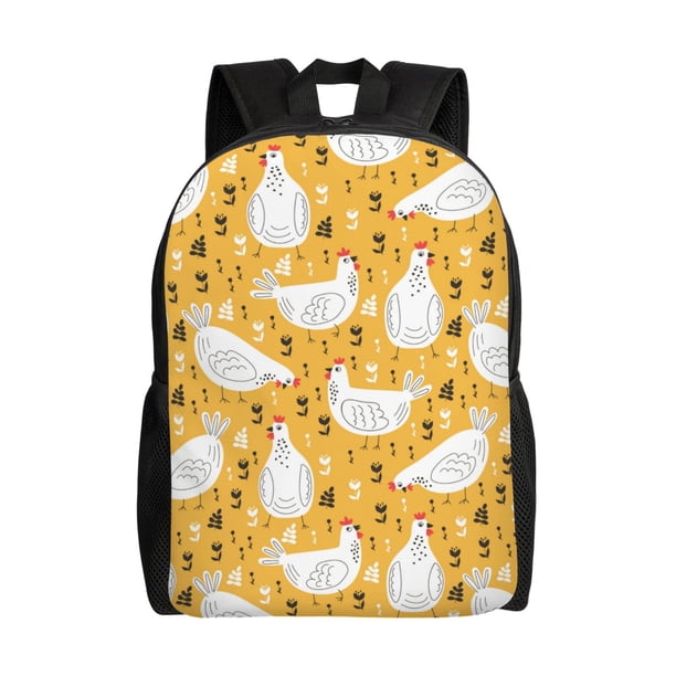 Easygdp Funny Chicken Mochila Versátil y Elegante: Comodidad, Almacenaje y Durabilidad para la Universidad, Trabajo, Viajes y Uso Diario