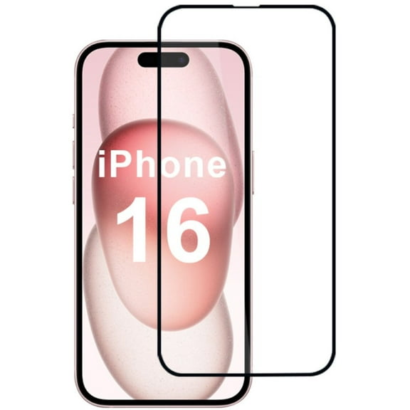 Edge-to-Edge Full Coverage HD Tempered Glass Screen Protector for iPhone 16