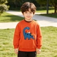 thumbnail image 5 of Toddler Boys Cotton Pullover Crewneck Sweatshirt Long Sleeve Cartoon Shirt Sweaters Tops for 6-12 Months 12-24 Months 2T 3T 4T 5T 6T 7T 8T 9T Children 4-5 Years, 5 of 5