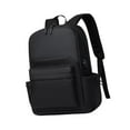 thumbnail image 3 of Mochila Oxford para computadora portátil con puerto de carga USB, bolso de mano impermeable, organizador para computadora, para la escuela, el trabajo Negro, 3 of 8