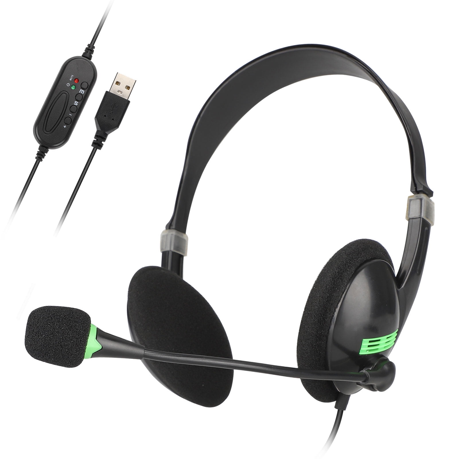 USB Headsets, EEEkit Computer Headset with Mute Function, PC Headphones