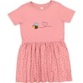 thumbnail image 3 of Inktastic Cute Flying Bumble Bee Girls Toddler Dress, 3 of 5