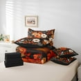thumbnail image 6 of Homewish Boys Girls Chic Floral Flowers Twin Bedding Sets 7-Piece,Exotic Style Bedding Comforter Set Microfiber,Vintage Aesthetic Breathable Sheet Sets,Super Cozy Room Decor,Reversible, 6 of 8