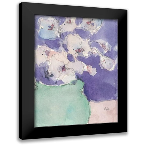 Dixon, Samuel 12x14 Black Modern Framed Museum Art Print Titled - Floral Objects I