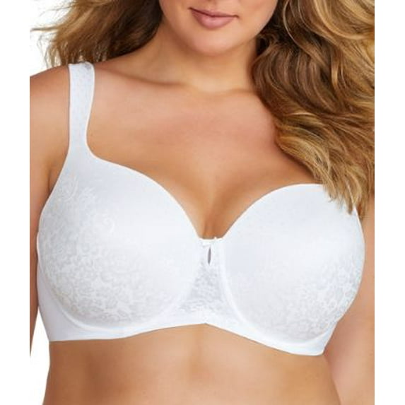 Women's Vanity Fair 76262 Flattering Lift Full Figure Underwire Bra (Star White 42DD)